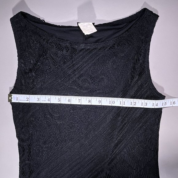 Sassy Black Dress with Lace Design Size Medium - Picture 9 of 14